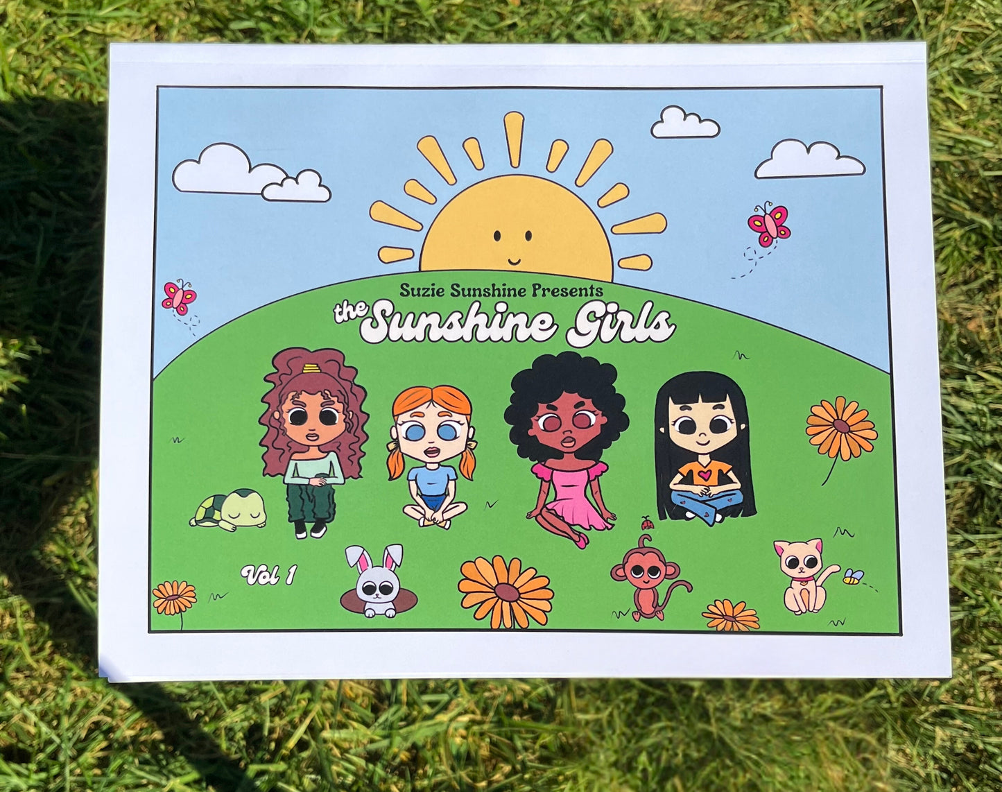 Sunshine Girls Coloring Book Vol 1 (Card Stock Book)